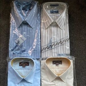 4 Vintage Men’s LS Button Down, 15 1/2 32/33
